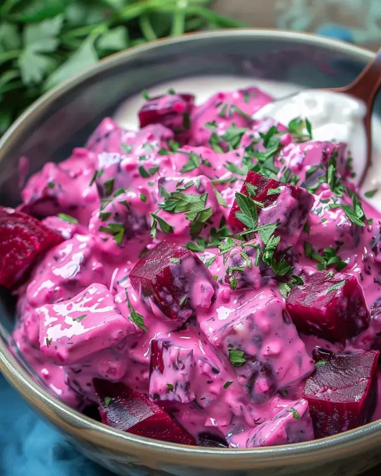 Beetroot Salad Dip With Greek Yogurt (Patzarosalata)