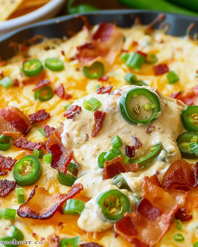 Crockpot Jalapeno Popper Dip with Bacon
