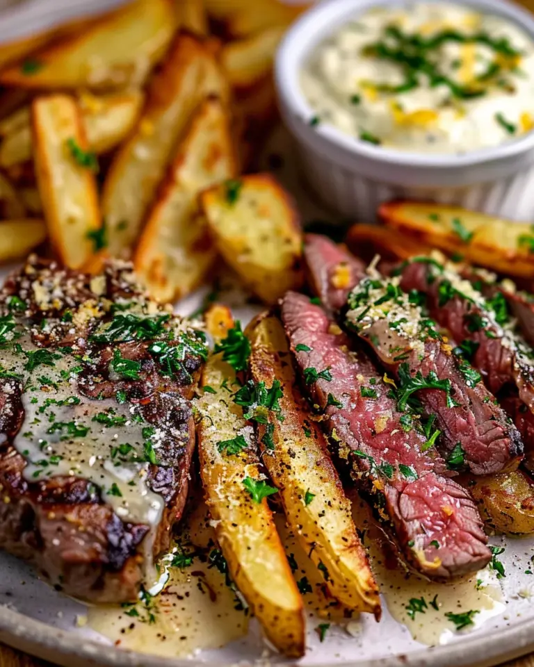 Garlic Parmesan Steak Fries