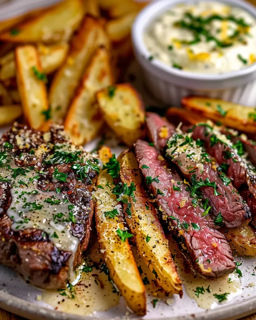 Garlic Parmesan Steak Fries
