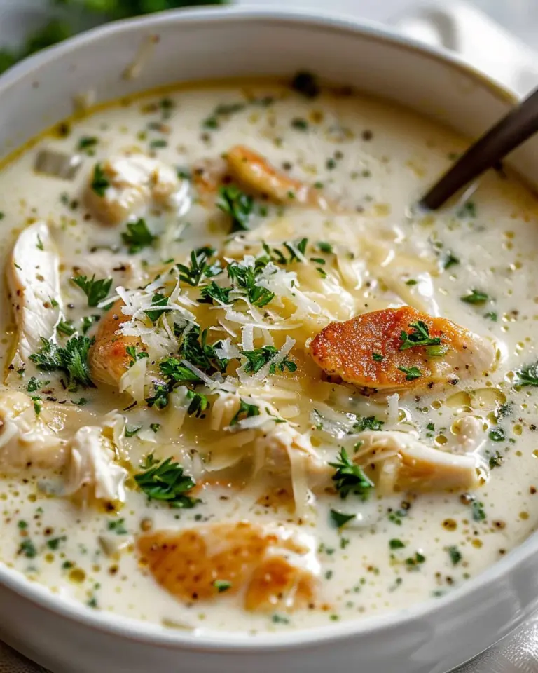 Garlic Parmesan Chicken Soup Recipe: Creamy, Protein-Packed Comfort Food