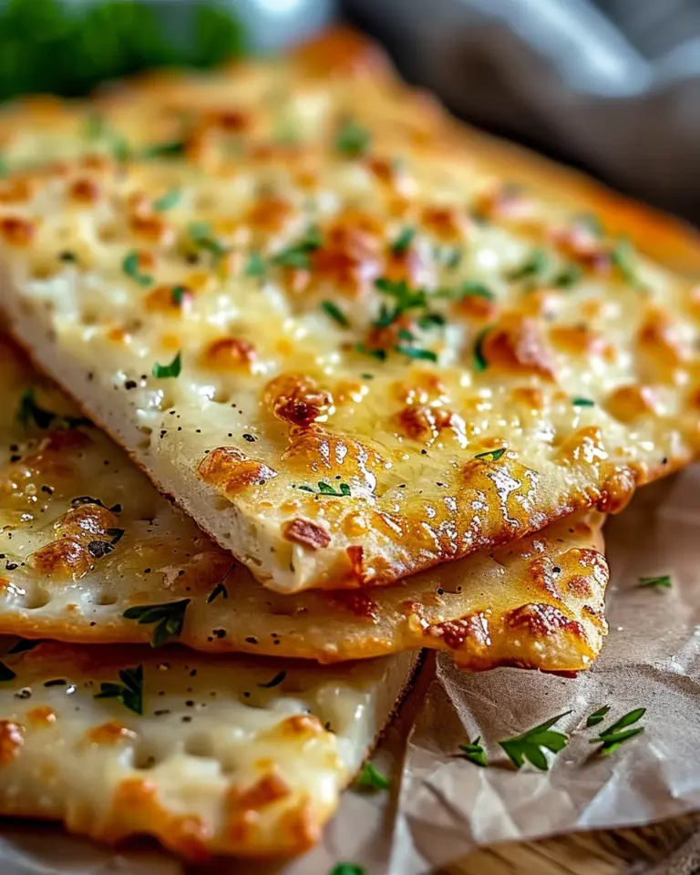 Low-Carb Garlic Keto Flatbread: Simple, Delicious, and Guilt-Free