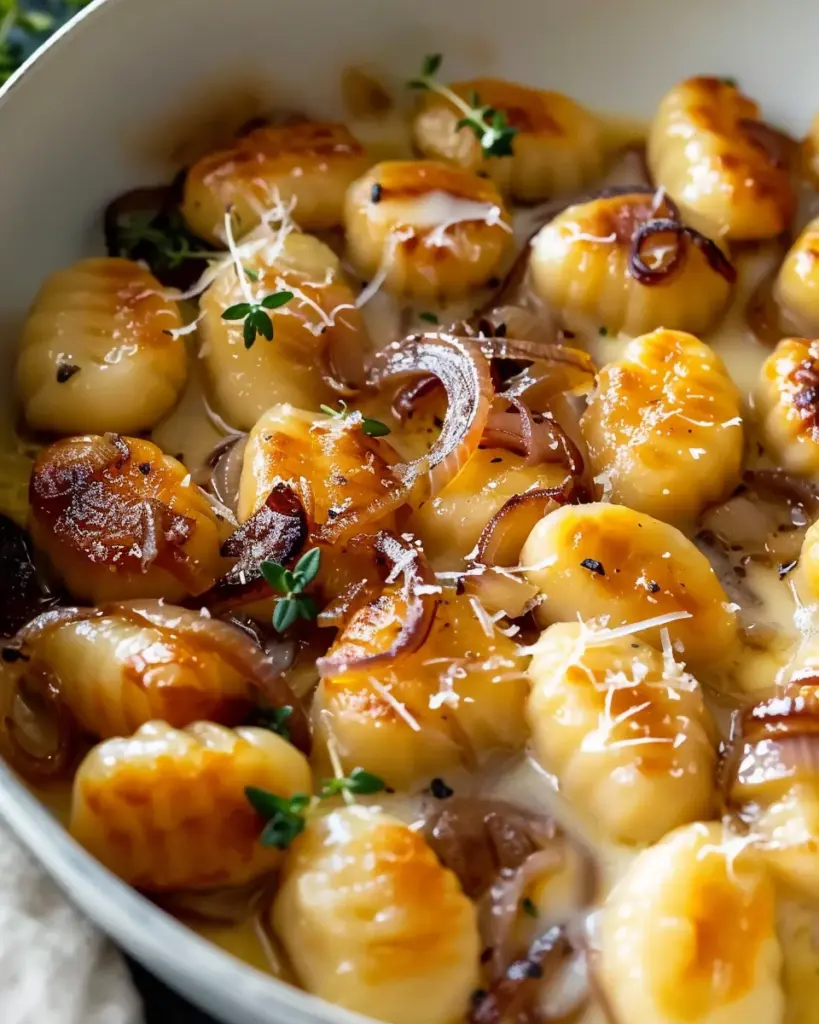 Buttery Gnocchi With Caramelized Onions And Gruyère Bliss