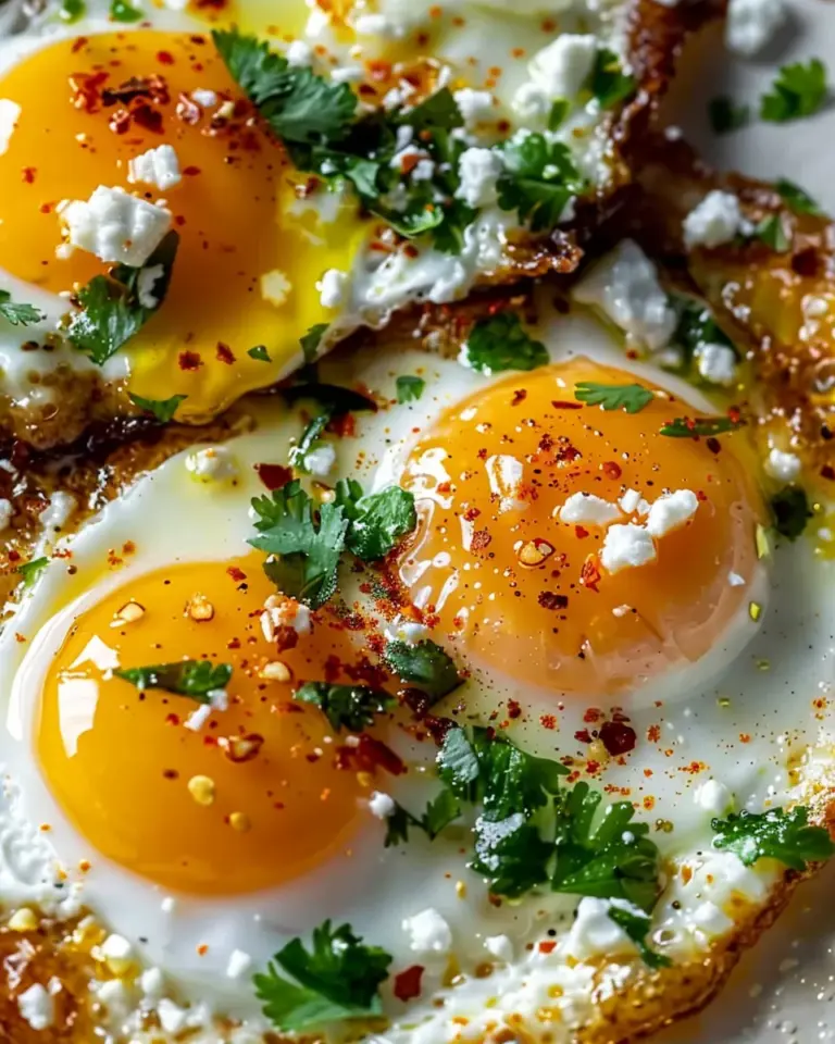 Crispy Feta Fried Eggs