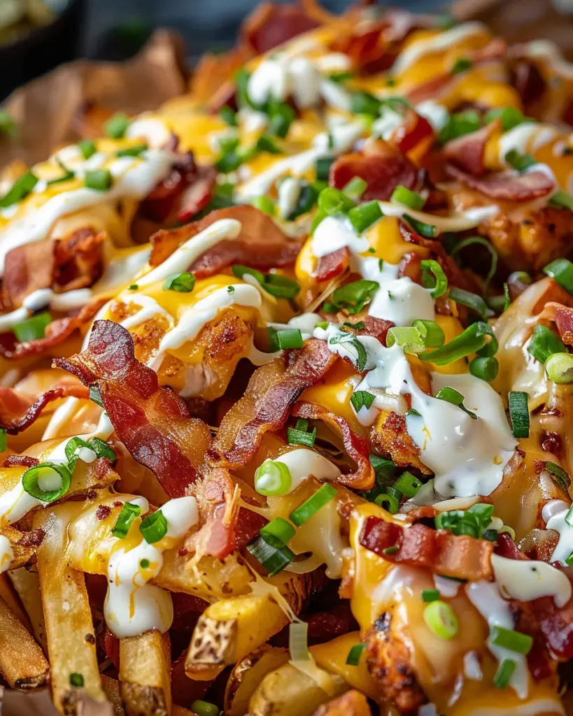 Dirty Chicken and Bacon Loaded Fries