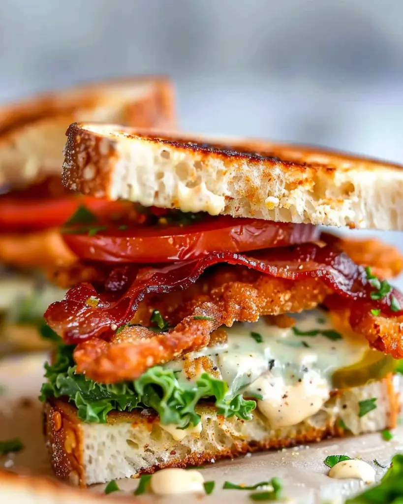 Crunchy Fried Green Tomato BLT Sandwich – Alrightwithme