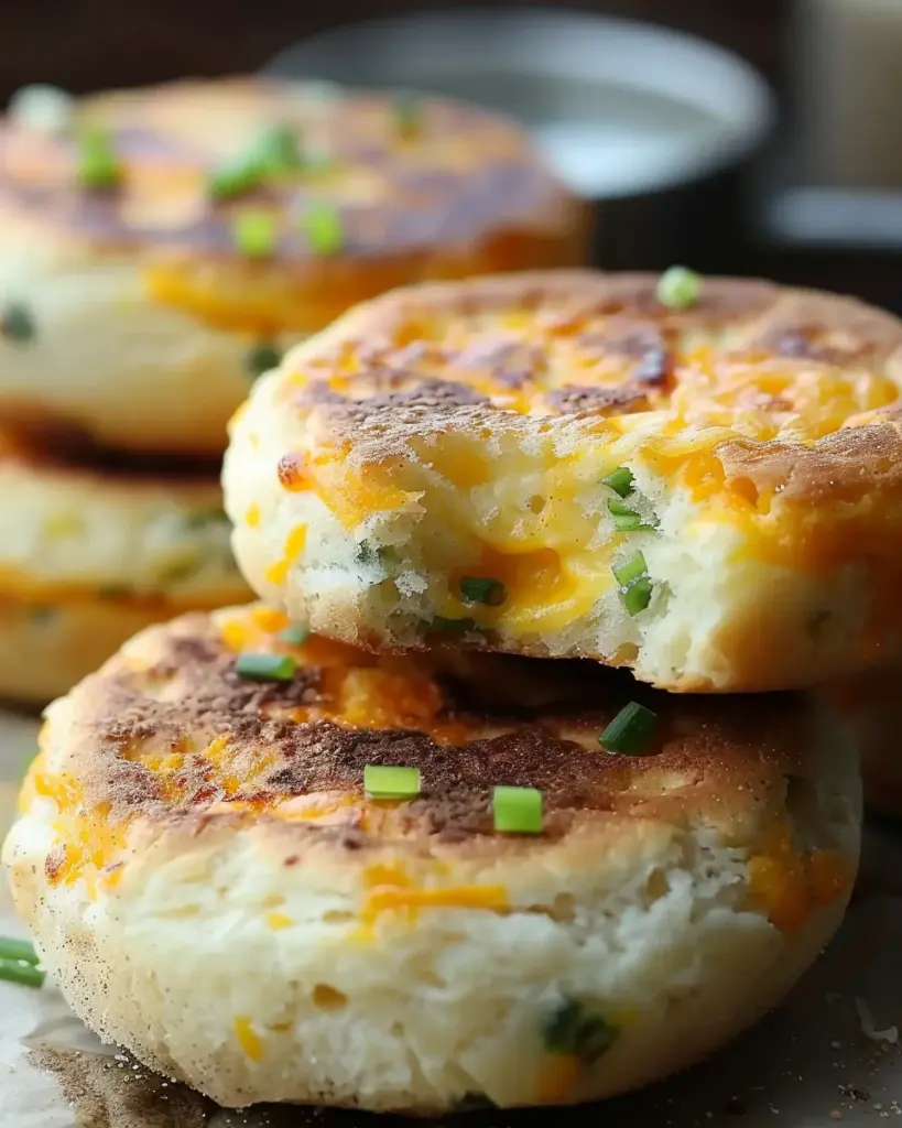 Cheddar Scallion English Muffins Recipe That Brings Bakery Vibes Home