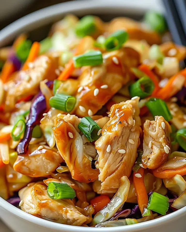 Delicious Egg Roll Bowls with Chicken and Cabbage in 10 Minutes