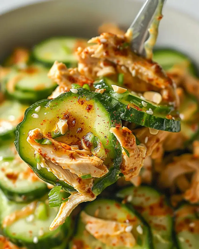 Thai Cucumber Salad with Chicken