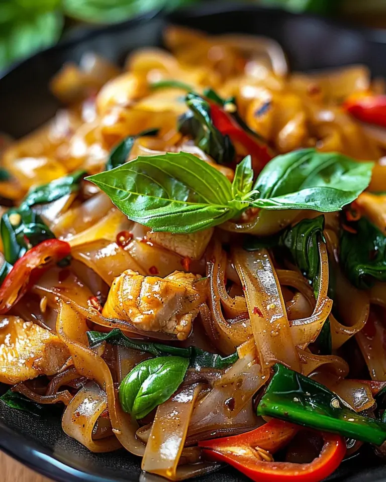 Street Style Thai Drunken Noodles: The Ultimate Amazing Recipe