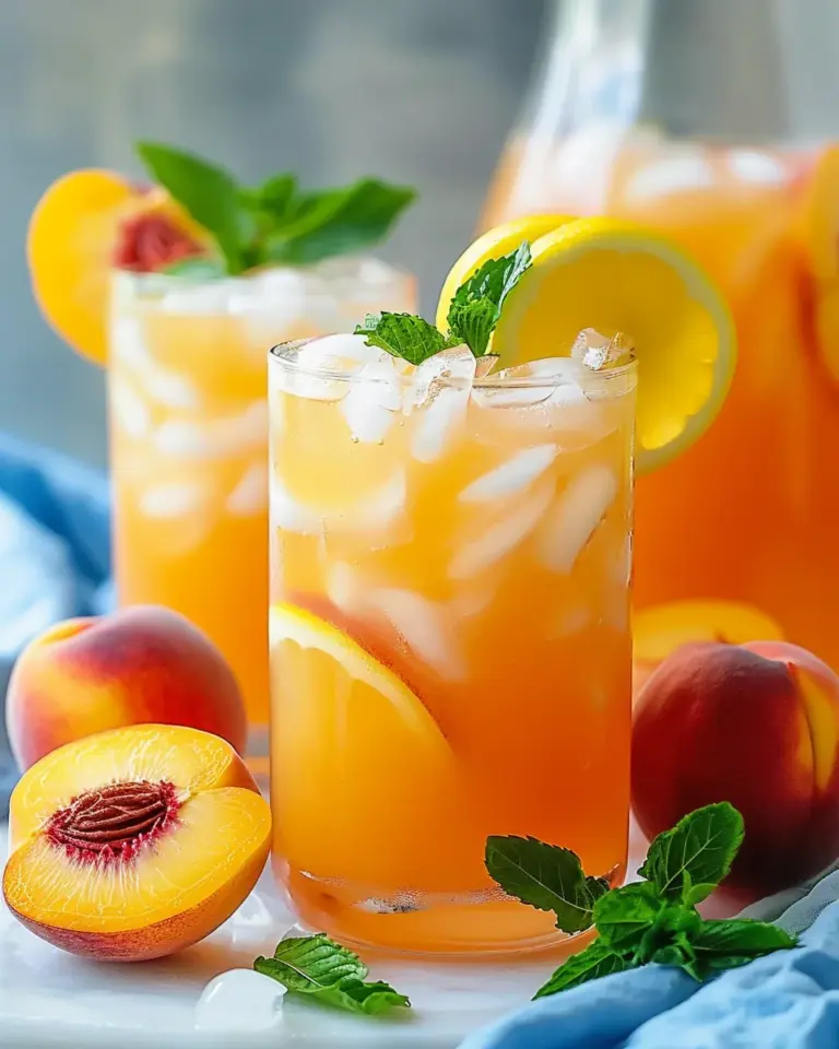 Refreshing Peach Lemonade