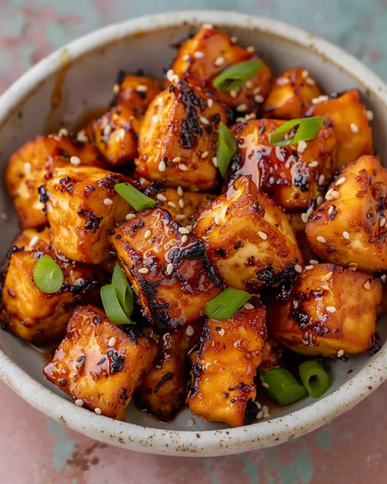 Air Fried Miso Sesame Tofu