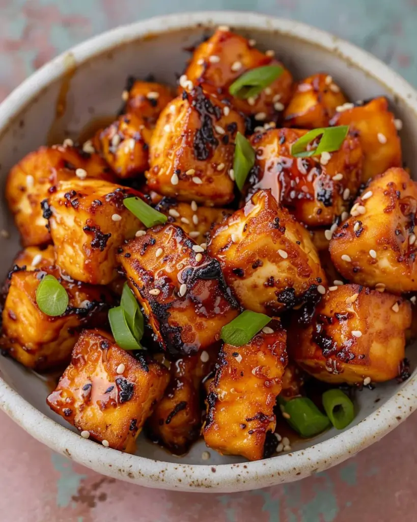 Air Fried Miso Sesame Tofu