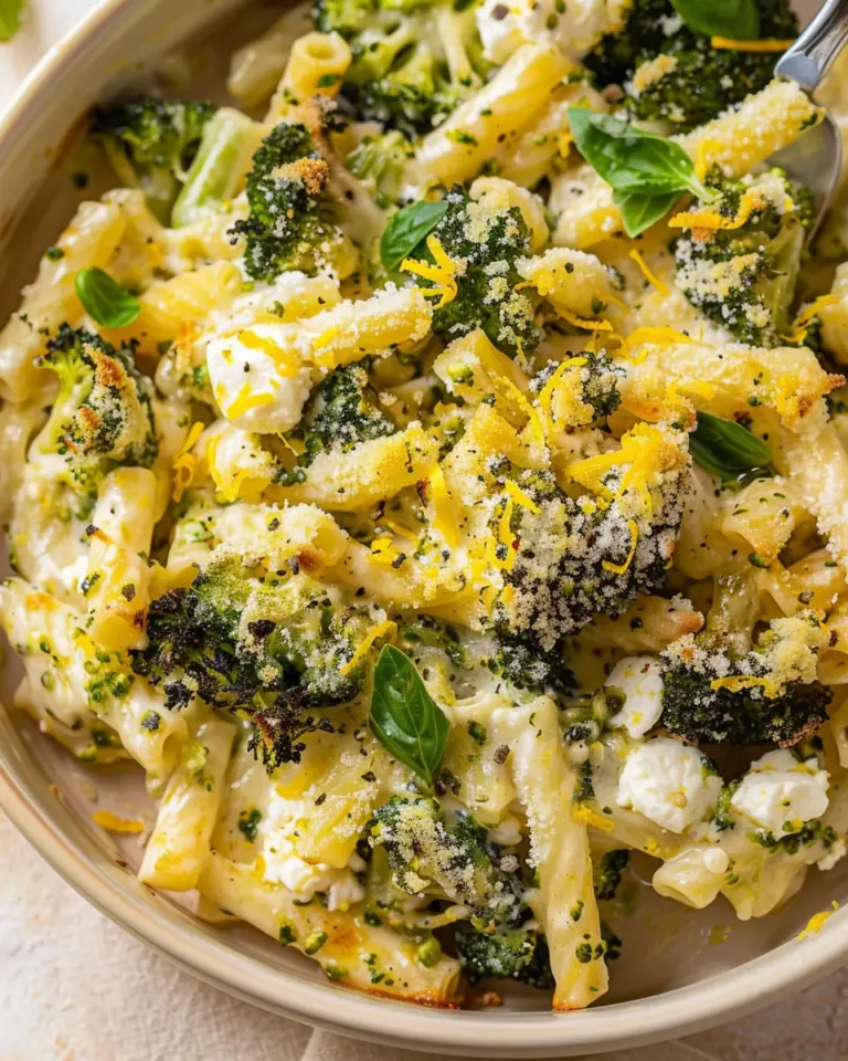 Baked Feta and Broccoli Pasta