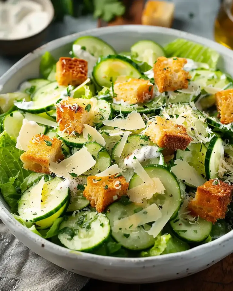 Cucumber Caesar Salad