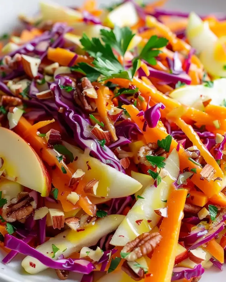 Crunchy Apple Carrot Salad with Creamy Citrus Dressing