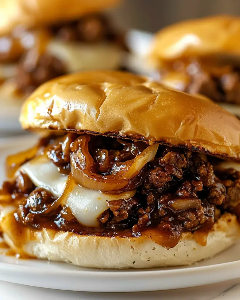 Irresistible French Onion Beef Sloppy Joes