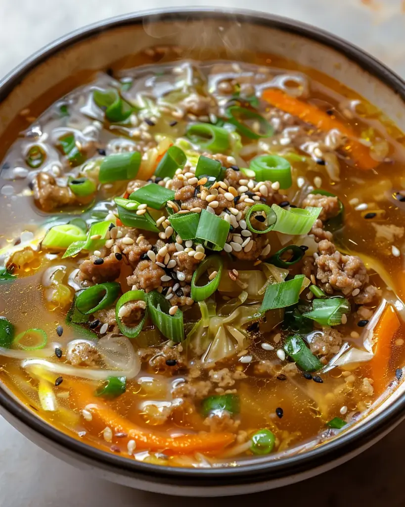 Cozy One-Pot Egg Roll Soup Recipe