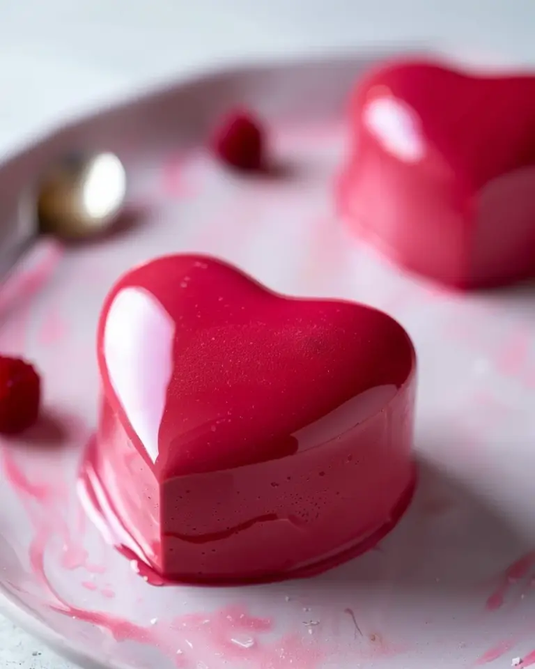 Heart-Shaped Raspberry Mousse Recipe