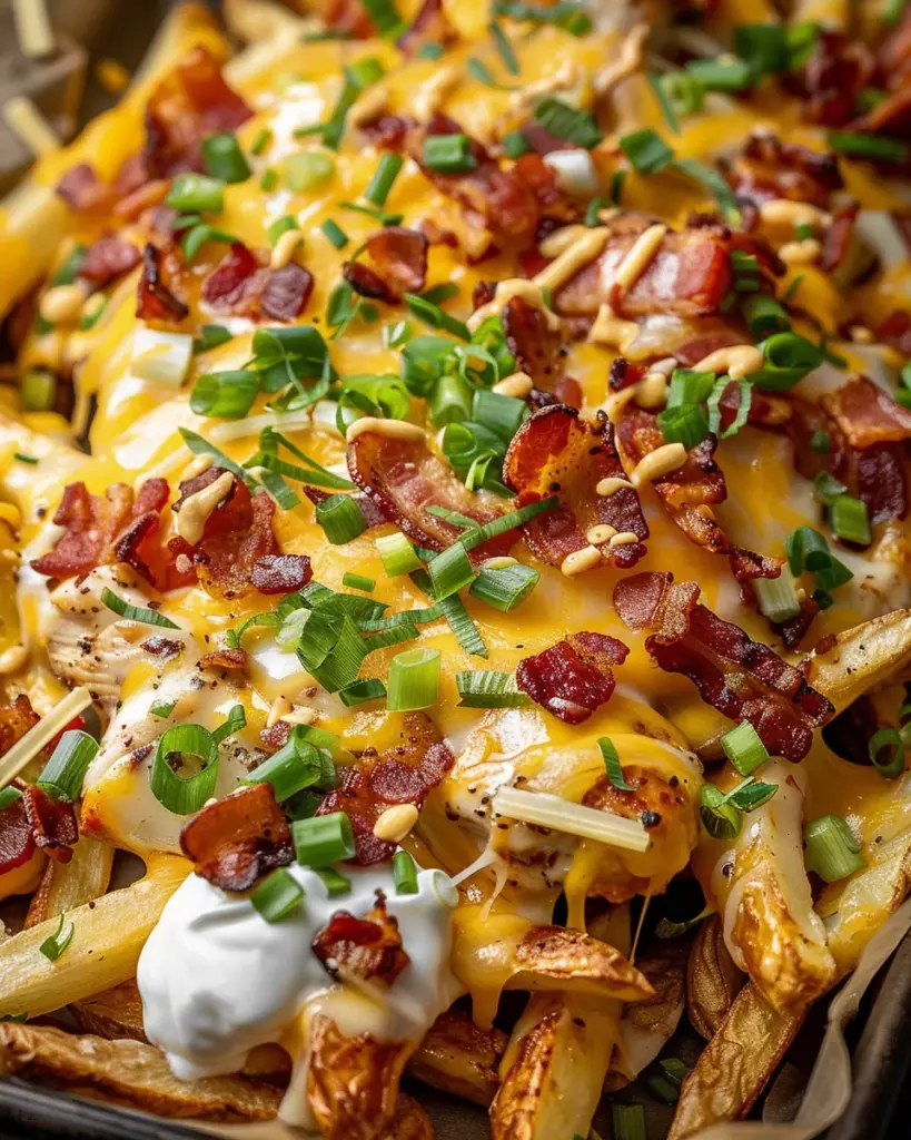 Dirty Chicken and Bacon Loaded Fries