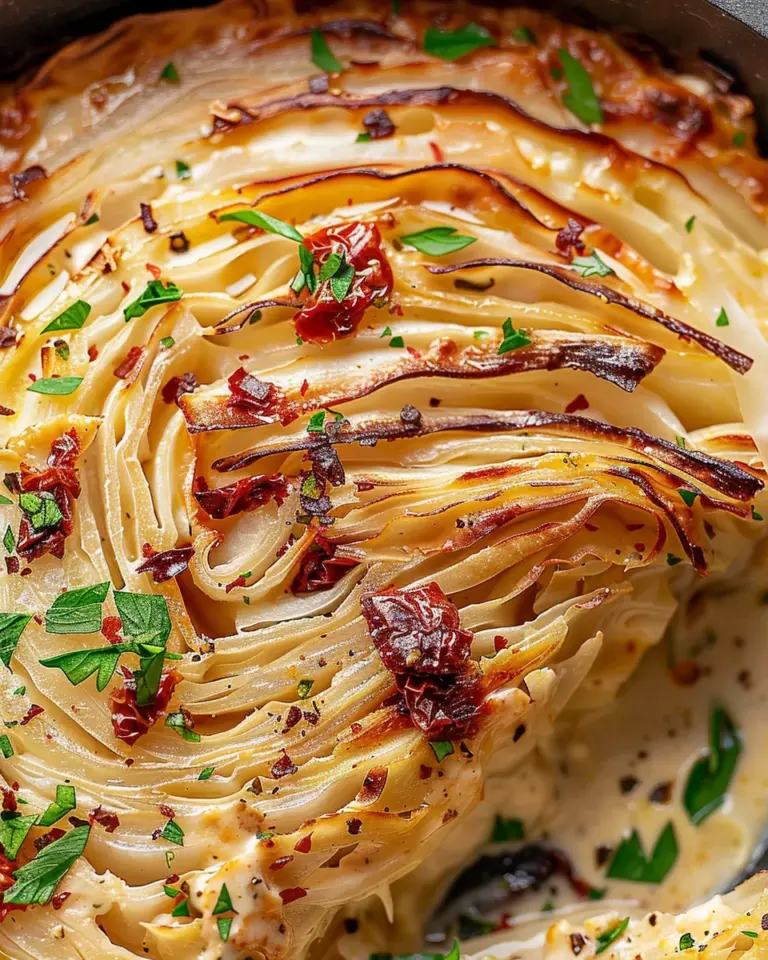 Marry Me Melting Cabbage with Creamy Tuscan Sauce