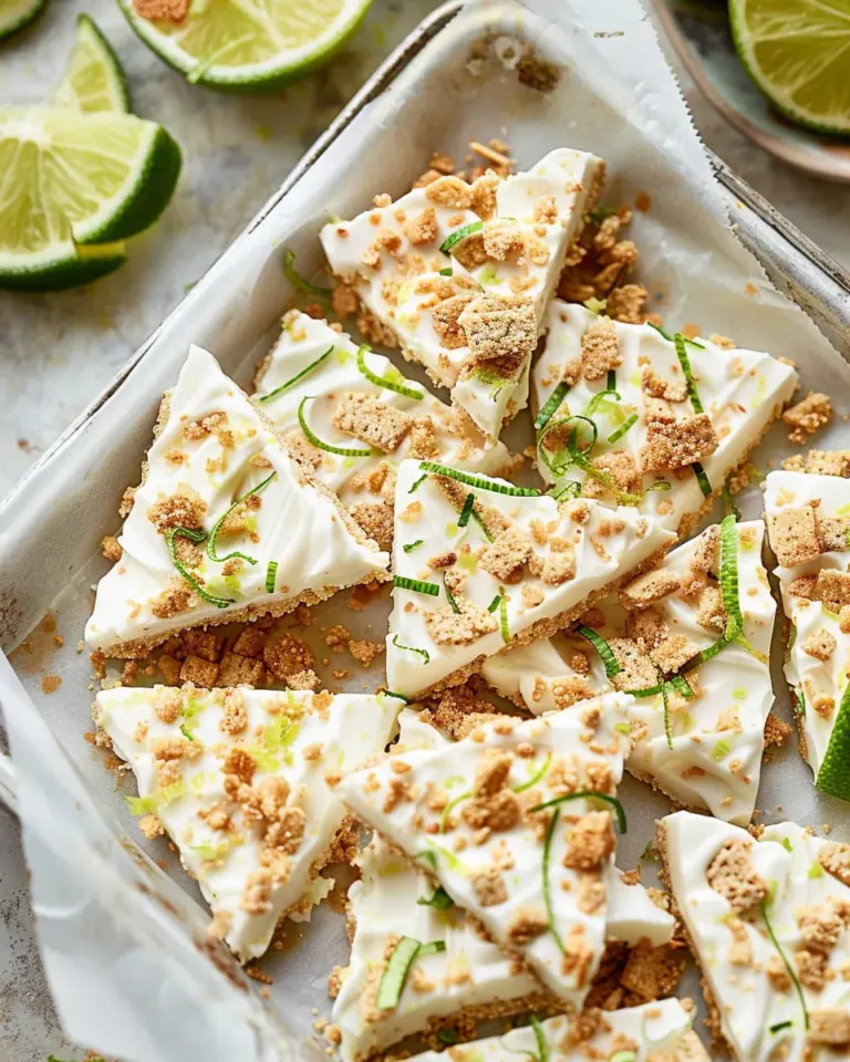 Key Lime Pie Yogurt Bark Recipe