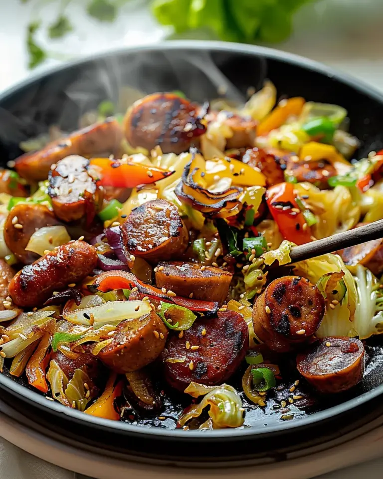 Sausage and Cabbage Stir Fry