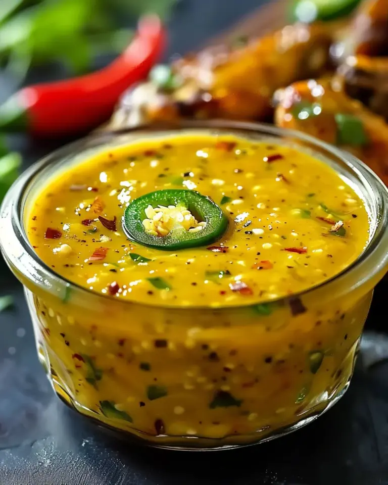 Zesty Jalapeno Honey Mustard Sauce