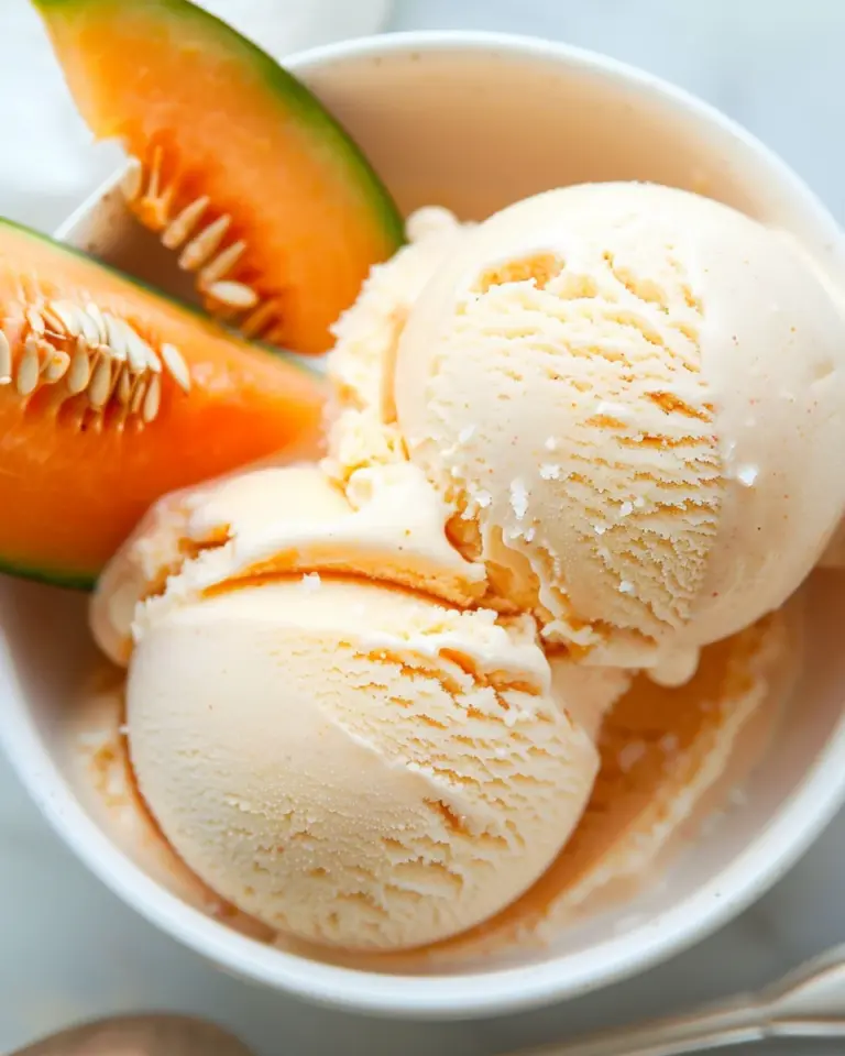 Cantaloupe Sea Salt Ice Cream