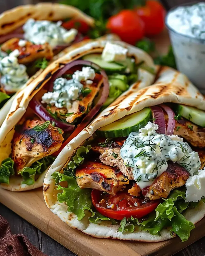 Grandma’s Mediterranean Chicken Gyros