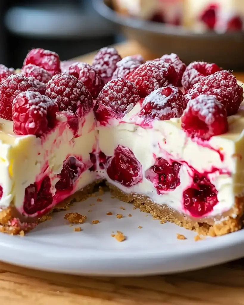 Indulgent White Chocolate Raspberry Cheesecake Bliss