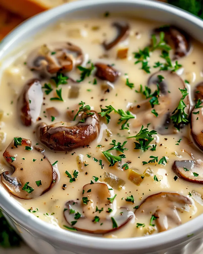 Cottage Cheese Mushroom Soup